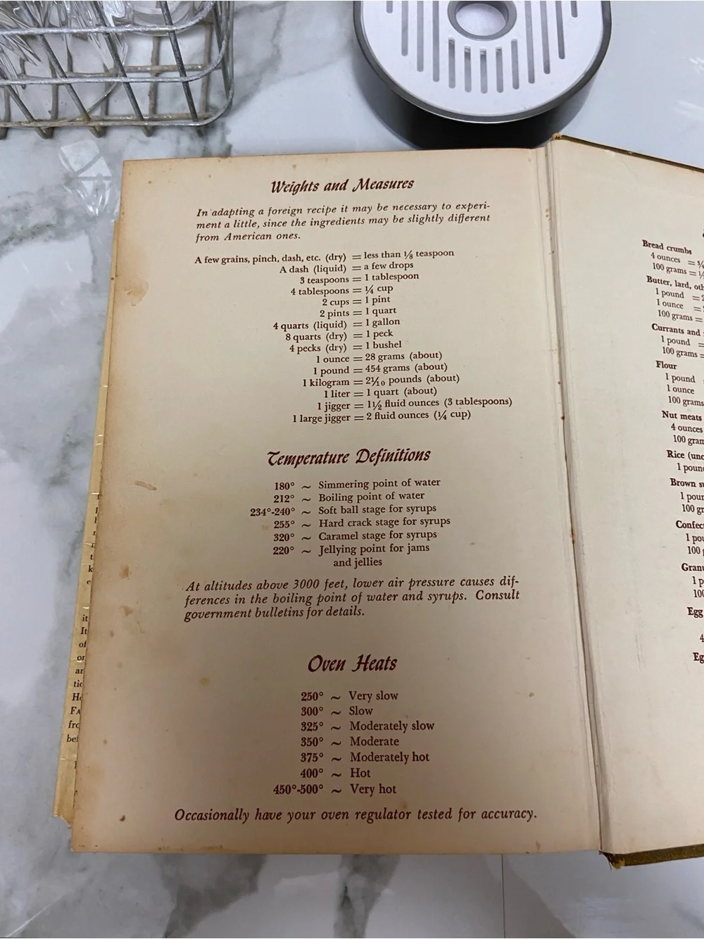 Vintage The Fannie Farmer Cookbook 11th Edition